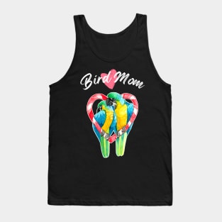 Parrot Bird Mom - Macaw Watercolor Tank Top